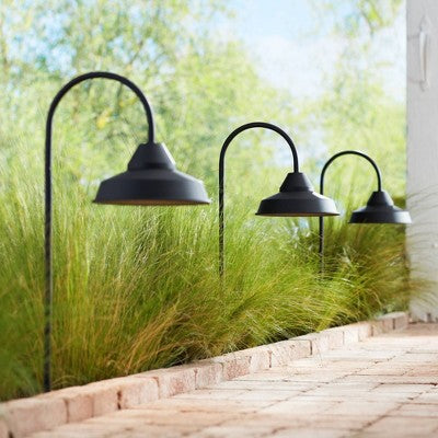 John Timberland Westley Black 10-Piece LED Landscape Path And Spot Light Set