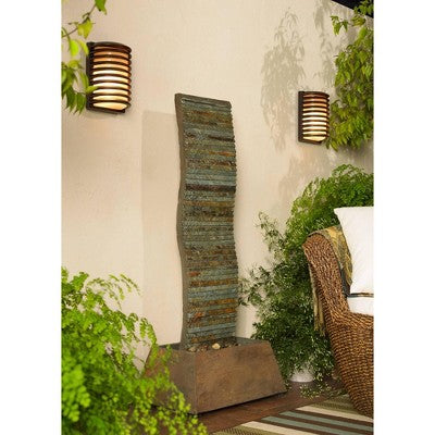 John Timberland Modern Industrial Outdoor Wall Light Fixture Rubbed Bronze Grid 10" Frosted Glass For Post Exterior Barn Deck House Porch Yard Patio
