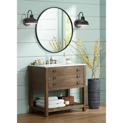 John Timberland Rustic Outdoor Wall Light Fixture Bronze 11 1/4" Urban Barn Farmhouse For Exterior House Porch Patio