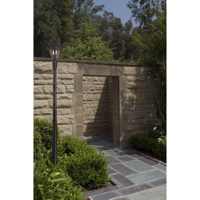  John Timberland Traditional Outdoor Post Light Bronze Cast Aluminum 19 1/2" Seedy Glass For Exterior Garden Yard Driveway