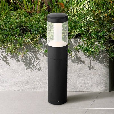  John Timberland Jackson 20" High Black LED Landscape Bollards Set Of 2