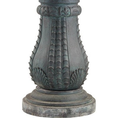  John Timberland Hampton Rustic 4 Tier Cascading Outdoor Floor Water Fountain With LED Light 56 3/4" For Yard Garden Patio Deck Porch Exterior Balcony