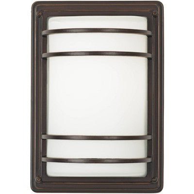 John Timberland Habitat Modern Outdoor Wall Light Fixture Rubbed Bronze 11" Opal Glass Shade For Post Exterior Barn Deck House Porch Yard Posts Patio