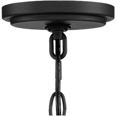  John Timberland Eastcrest Modern Outdoor Hanging Light Textured Black 21 1/2" Clear Glass For Post Exterior Barn Deck House Porch Yard Patio Outside