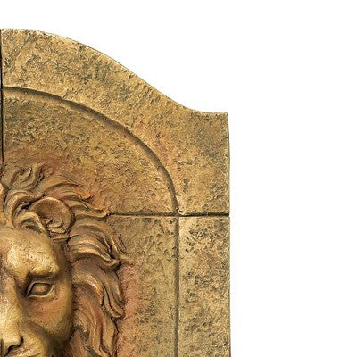  Royal Lion Head 29 1/2" High Large Italian Indoor Outdoor Decor Faux Stone Wall Fountain With Light LED Outside Garden Patio