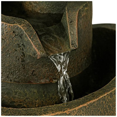  John Timberland Rustic Modern Zen Indoor Tabletop Water Fountain 9 3/4" High Cascading Table Desk Office Home Bedroom Relaxation