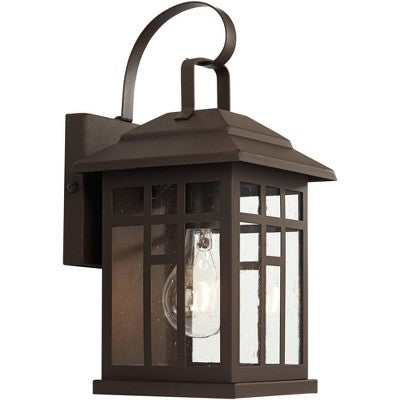  John Timberland Outdoor Wall Lights Set Of 2 Fixture Carriage Style Bronze 12 1/2" Clear Glass Lantern Exterior House Porch Patio