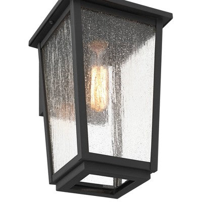  John Timberland Misty 16 1/4" High Sand Black Outdoor Wall Light