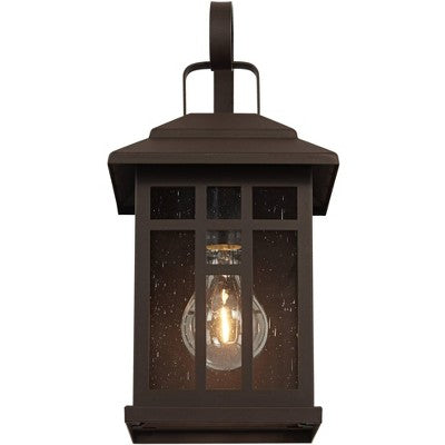  John Timberland Outdoor Wall Lights Set Of 2 Fixture Carriage Style Bronze 12 1/2" Clear Glass Lantern Exterior House Porch Patio