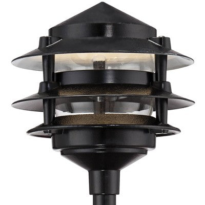 John Timberland Pagoda Black 10-Piece Outdoor LED Landscape Lighting Set