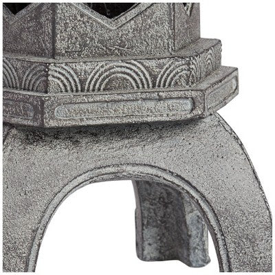  John Timberland Pagoda Statue Sculpture Garden Decor Indoor Outdoor Front Porch Patio Yard Outside Home Balcony Old Faux Stone Finish 16 1/2" Tall