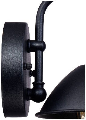  John Timberland Industrial Outdoor Wall Light Fixtures Set Of 2 Black Metal LED 8" Seedy Glass For Exterior Barn Deck House Porch