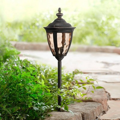  John Timberland Uvas 22 1/2"H Bronze Landscape LED Path Lights Set Of 2