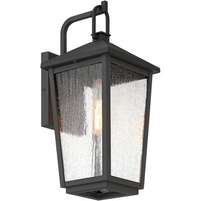  John Timberland Misty 16 1/4" High Sand Black Outdoor Wall Light