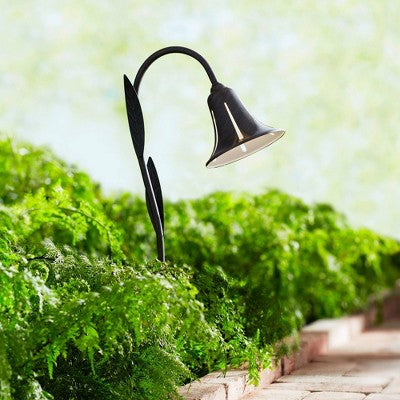  John Timberland Tulip 27" High Dark Rust LED Landscape Lights Set Of 2