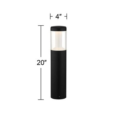  John Timberland 20" High Low Voltage LED Landscape Bollard Light