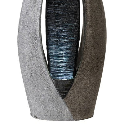  John Timberland Dancing Couple Modern Outdoor Floor Water Fountain With LED Light 57" For Yard Garden Patio Home Deck Porch Exterior Balcony Roof