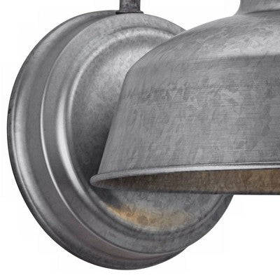  John Timberland Rustic Industrial Farmhouse Outdoor Barn Light Fixture Galvanized Gooseneck Arm 13" For Exterior Barn Deck House Porch Yard Patio Roof