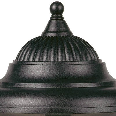  John Timberland Casa Sorrento Rustic Outdoor Post Light Pier Mount Fixture Black 16 3/4" Marbleized Glass For Exterior Barn Deck House Porch Yard Home