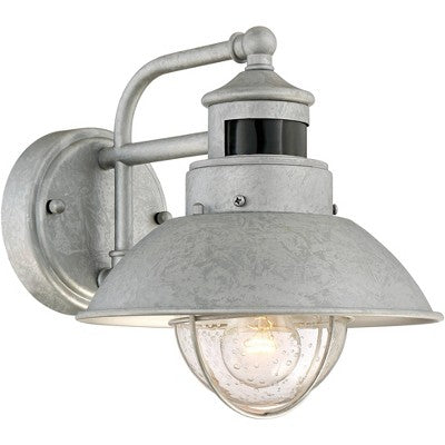  John Timberland Modern Industrial Outdoor Barn Lights Set Of 2 Metal Dusk To Dawn Motion Sensor Gooseneck 9" Clear Glass Exterior