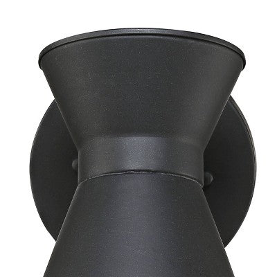  John Timberland Vance Modern Outdoor Wall Light Fixtures Set Of 2 Black LED Dark Sky Swivel Head 8" For Post Exterior Barn Deck House