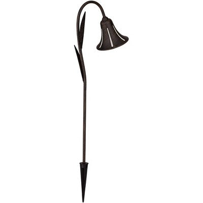  John Timberland Tulip 27" High Dark Rust LED Landscape Lights Set Of 2