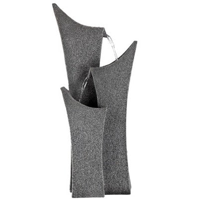  John Timberland Exton Modern Zen Cascading Arched Outdoor Floor Water Fountain 30 3/4" For Yard Garden Patio Home Deck Porch House Exterior Balcony
