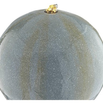  Ball And Pillar 34 1/4" High Large Modern Indoor Outdoor Decor Faux Stone Floor Fountain With Light LED Bubbler Outside Garden Patio