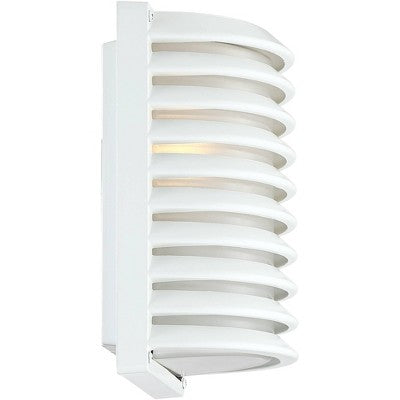  John Timberland Modern Industrial Outdoor Wall Light Fixture White Grid 10" Frosted Glass For Post Exterior Barn Deck House Porch Yard Posts Patio