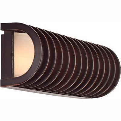  John Timberland Modern Outdoor Wall Light Fixture Rubbed Bronze Grid 16 3/4" Frosted Glass Cylinder For Exterior Porch Patio