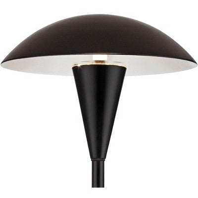  John Timberland Grant 18" High Black LED Mushroom Path Lights Set Of 2