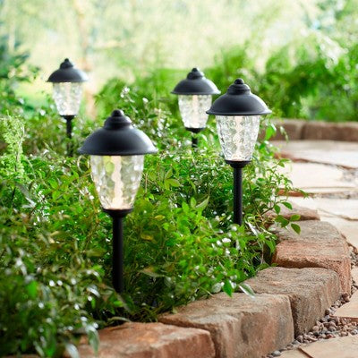  John Timberland Concord Black 18" High LED Landscape Path Lights Set Of 2