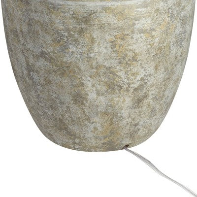  John Timberland Otero Rustic Table Lamp Southwest 27" Tall Faux Mottled Stone Cream Linen Drum Shade For Bedroom Living Room Bedside Nightstand Kids