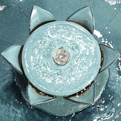  John Timberland Pleasant Pond Modern Bubbler Lotus Flower Outdoor Floor Water Fountain 25 1/4" For Yard Garden Patio Deck Porch House Exterior