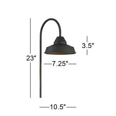  John Timberland Westley 23" High Black LED Landscape Path Light Set Of 2