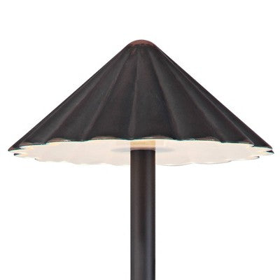  John Timberland Davenport Bronze Scalloped 3 Watt LED Landscape Path Light