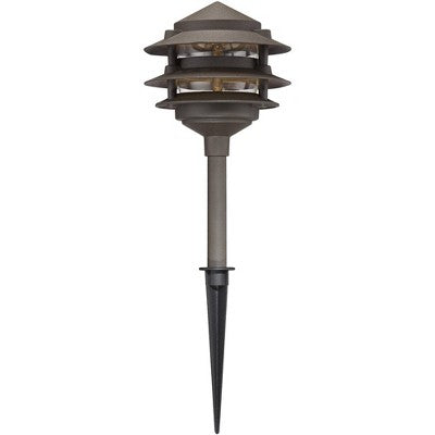  John Timberland Pagoda Bronze 10-Piece Outdoor LED Landscape Lighting Set