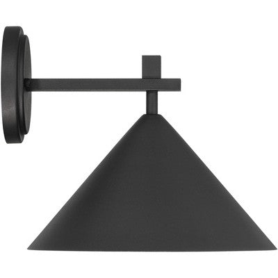  John Timberland Apex 9 3/4" High Modern Outdoor Wall Light Fixture Mount Porch House Exterior Dark Sky Weatherproof Textured Black Finish Metal