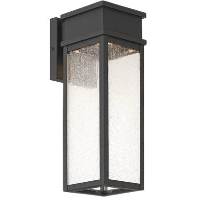  John Timberland Sintef 14 1/4" High Sand Black LED Outdoor Wall Light