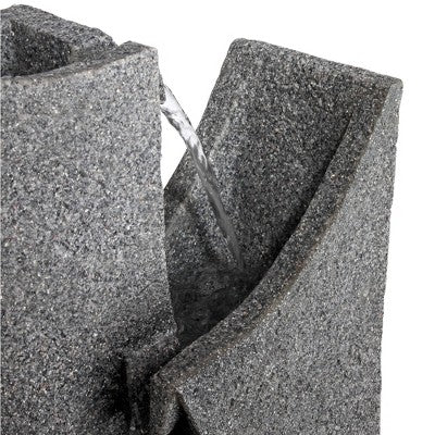  John Timberland Exton Modern Zen Cascading Arched Outdoor Floor Water Fountain 30 3/4" For Yard Garden Patio Home Deck Porch House Exterior Balcony