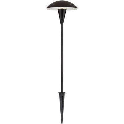  John Timberland Large Mushroom 18" High Black LED Path Lights Set Of 4
