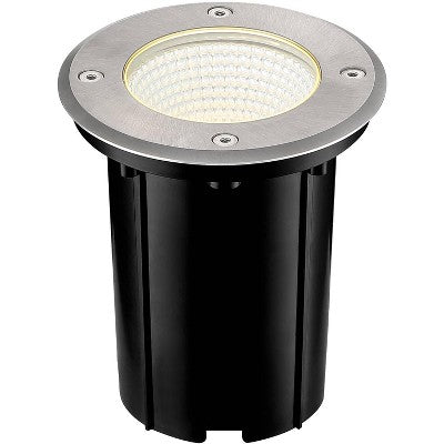 John Timberland Lincoln 5 1/2" High Black LED In-Ground Lights Set Of 2