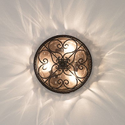  John Timberland Casa Seville Rustic Farmhouse Flush Mount Outdoor Ceiling Light Fixture Dark Walnut 5" Champagne Water Glass For Post Exterior Barn