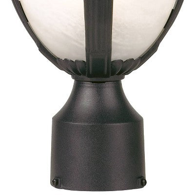 John Timberland Casa Sorrento Rustic Outdoor Post Light Pier Mount Fixture Black 16 3/4" Marbleized Glass For Exterior Barn Deck House Porch Yard Home