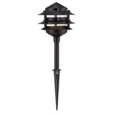  John Timberland Pagoda Black 9-Piece LED Complete Outdoor Landscape Lighting Set