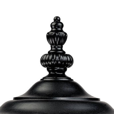  John Timberland Bellagio Rustic Post Light Textured Black With Pier Mount 22 3/4" Hammered Glass For Exterior Light Barn Deck House Porch Yard Patio