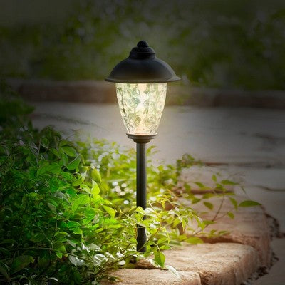  John Timberland Concord Black 18" High LED Landscape Path Lights Set Of 2
