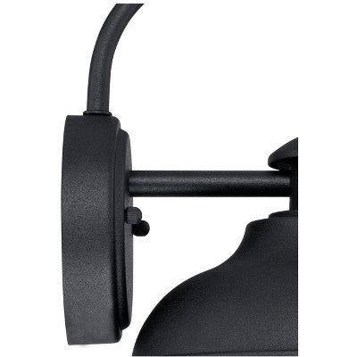  John Timberland Midland Industrial Outdoor Wall Light Fixture Black Motion Sensor Dusk To Dawn 9" For Post Exterior Barn Deck House Porch Yard Patio