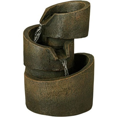  John Timberland Rustic Modern Zen Indoor Tabletop Water Fountain 9 3/4" High Cascading Table Desk Office Home Bedroom Relaxation