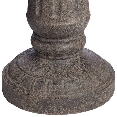 John Timberland Italian Style 3 Tier Outdoor Floor Water Fountain With Light LED 43" High Gray Faux Stone Garden Patio Backyard